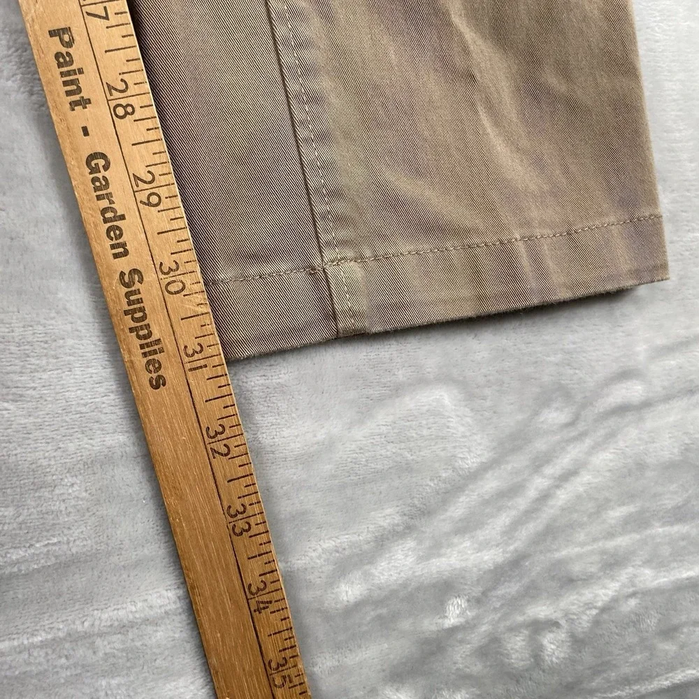 RVCA Pants men's 31x31 Chino Week-End Fit Classic Brown Flat Front Stretch Skate